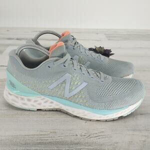 New Balance Fresh Foam 880 V10 Grey/Blue Running Lace Up Sneakers Size 10